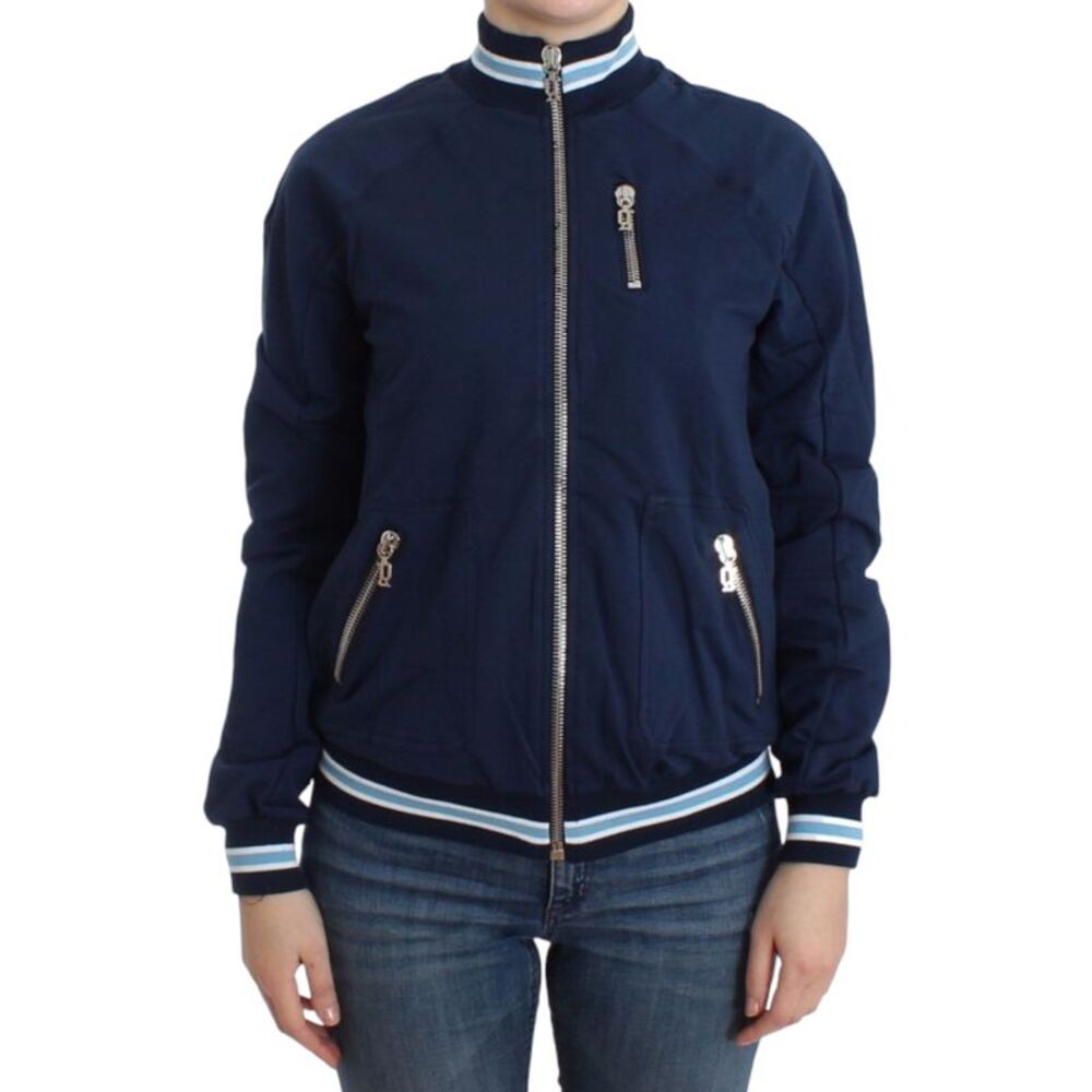 John Galliano Blue zip cotton Women's cardigan